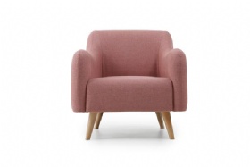 Vintage Armchair Single Seat Fabric Sofa