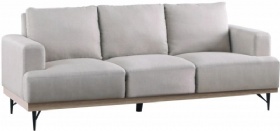 Living Room Recessed Track Arm Sofa