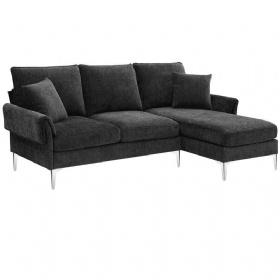 Convertible Sectional Sofa Modern L-Shaped Sofa Couch with Reversible Chaise Lounge