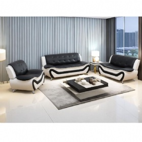 Wholesale Sectional Leather Sofa Set 3 2 1 Seater Modular Modern Sofa Couch Living Room Furniture