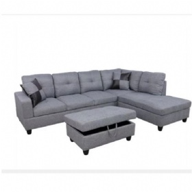 L-Shaped Corner Sofa Set Fabric Modular Sectional Sofa Couches for Living Room