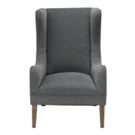Wingback Chair, High Back Arm Dinning Chair Lounge Reception