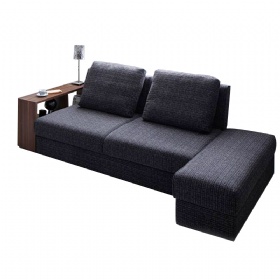 Multifunctional Storage Sofa Bed with Removable Ottoman Bench
