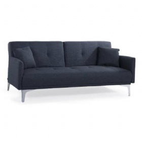 Fabric Sofa Bed 3 Seater Click Clack Function Sofa
